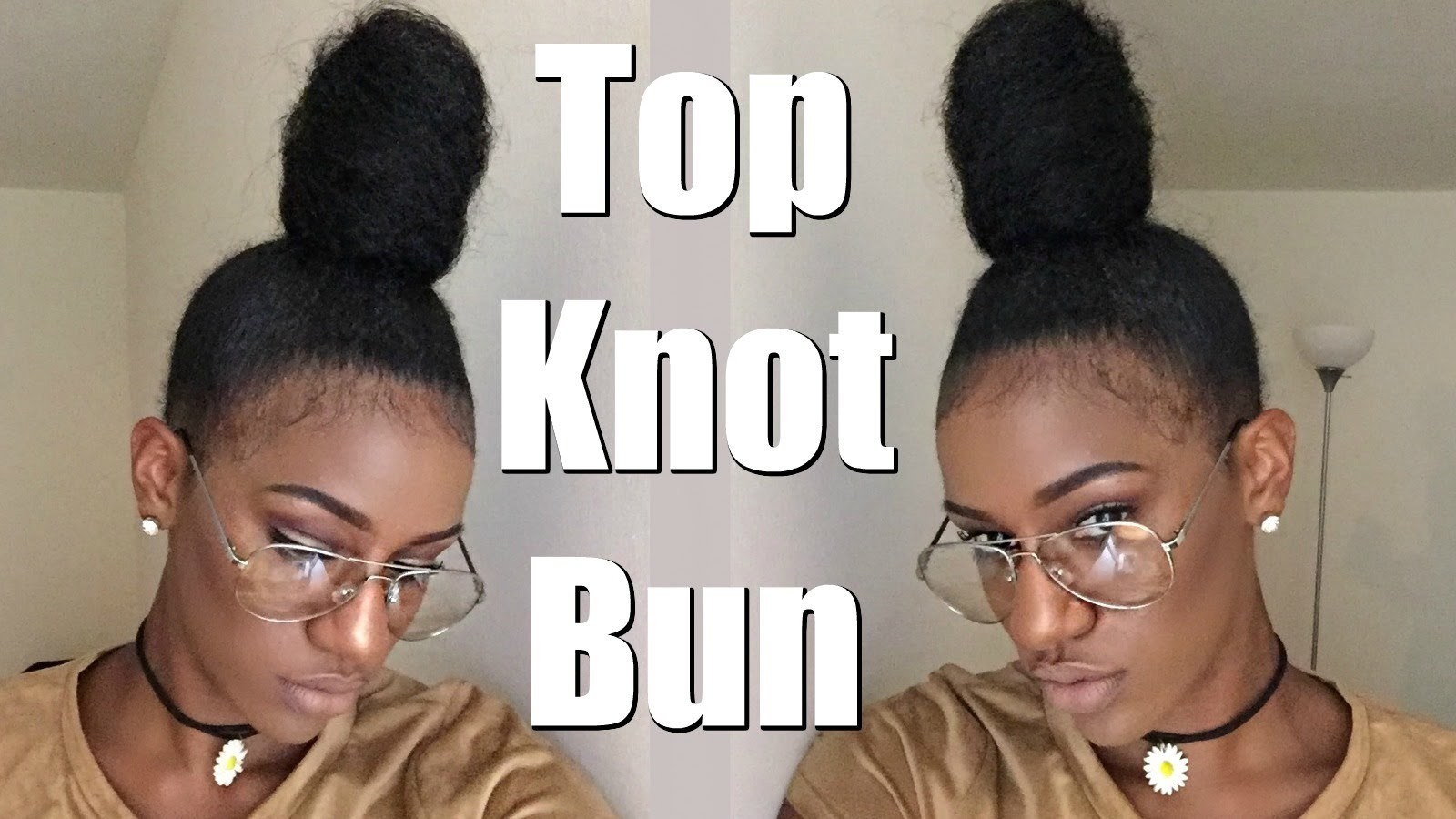 Knot Bun (with extensions). 