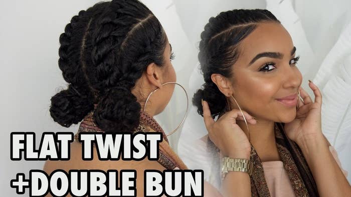 Hairstyles For Black Girls Two Buns - Hairstyles Ideas 2020