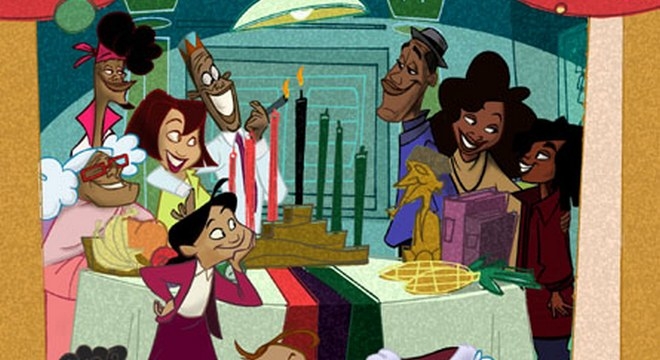 The Proud Family had an episode commemorating Kwanzaa, an African American holiday based in African principles and traditions. No other cartoon has better uplifted the holiday which promotes black culture. In the episode, Penny and family meet a homeless family and invite them over for Christmas dinner. The Prouds learned to embrace and accept other cultures, especially in their own race. The family in-turn teaches the Prouds the true meaning of the holiday season.