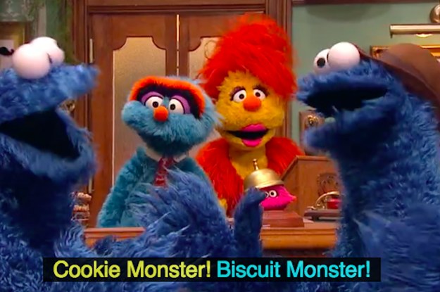 Cookie Monster Has A British Cousin Called Biscuit Monster - 