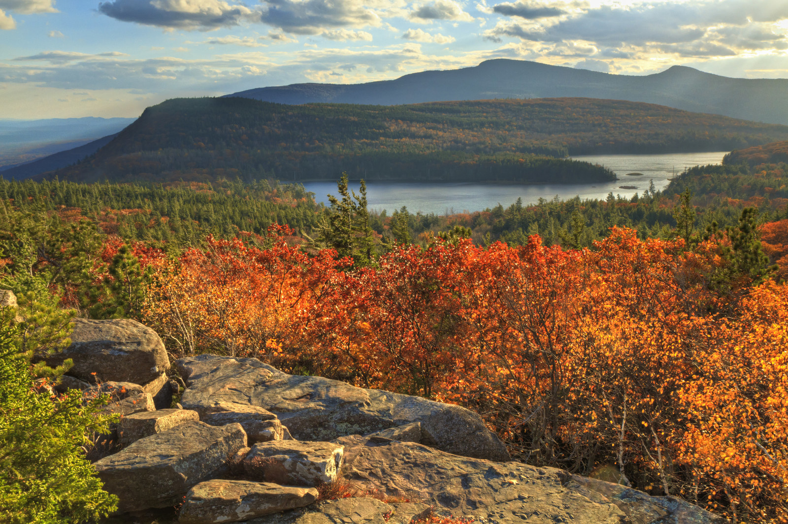 A mountain scene in the Catskills.