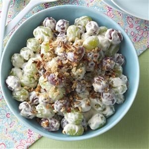 A great side dish for any occasion. Get the recipe here: http://www.tasteofhome.com/recipes/creamy-grape-salad