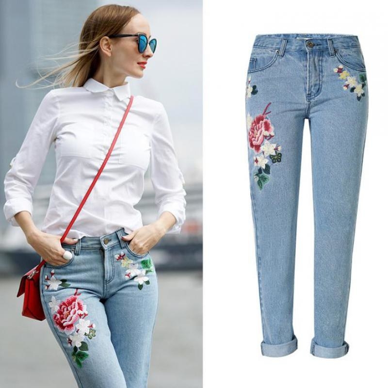 Floral print Jeans are the new thing you must have in your closets!!!