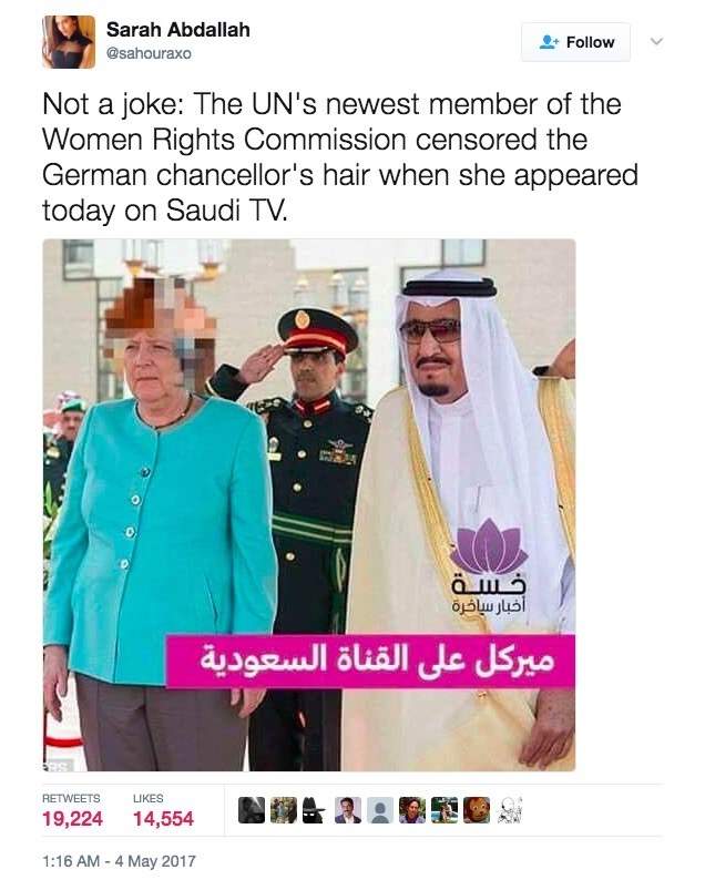 A Lot Of People Think Saudi TV Censored Angela Merkel s Hair