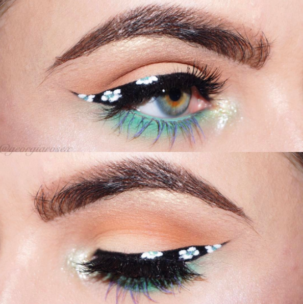 This Floral Eyeliner Trend Will Make You Look Like A Beautiful Fairy