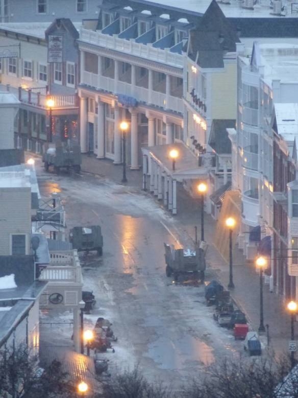 Three carriages on the street and no horses?! These horseless carriages have only one explanation: Threstrals. They’re magical creatures known for being invisible, carrying Hogwarts students safely to school grounds, and now for pulling along Mackinac Island witches and wizards.