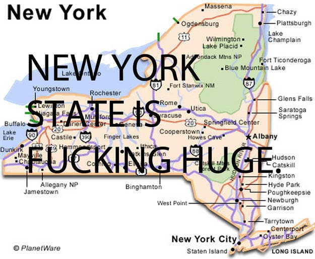 Map of upstate new york