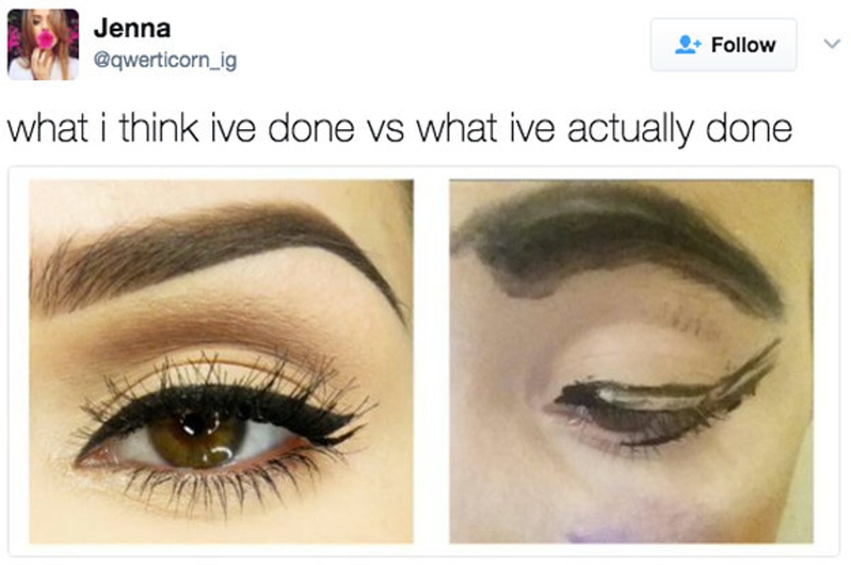 18 Memes For Anyone Who's Slightly Bad At Makeup