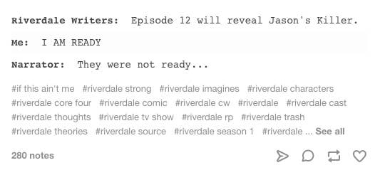 For Anyone Who Is Still Shooketh From That Riverdale Episode