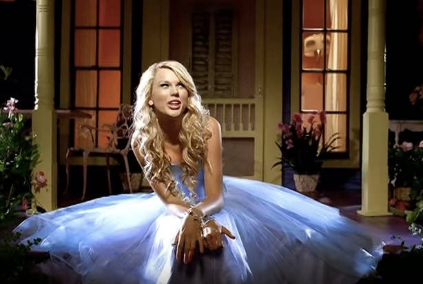 taylor swift our song blue dress