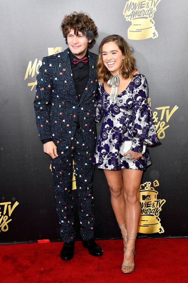 One of the more unique red carpet looks we've ever seen!