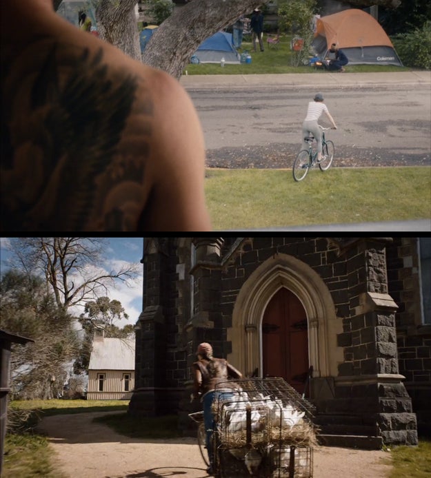 In the Season 3 premiere we see Nora going for a bike ride. At the end of the episode, we see her aged and going by the name Sarah, riding a bike as she delivers a cage of doves.