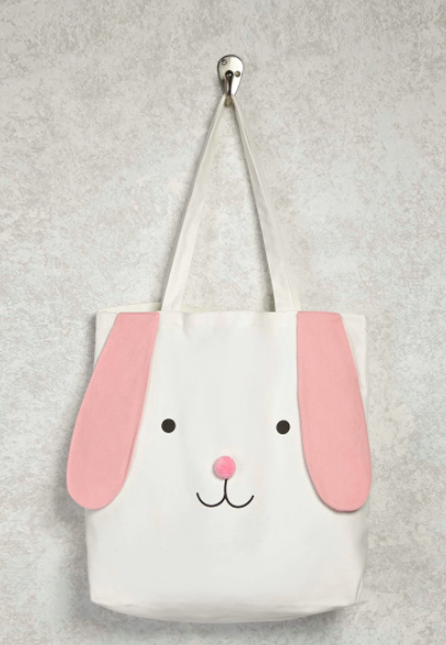 This cute-ass bunny tote bag that actually has floppy ears for authenticity.