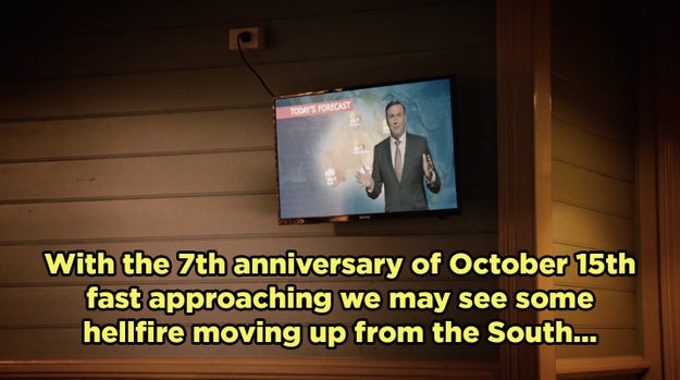 An Australian weatherman references the Sudden Departure anniversary as being on October 15th instead of the 14th as we've come to know. This is because Australia's 14 hours ahead of the United States (EDT), so that's when it took place for them.