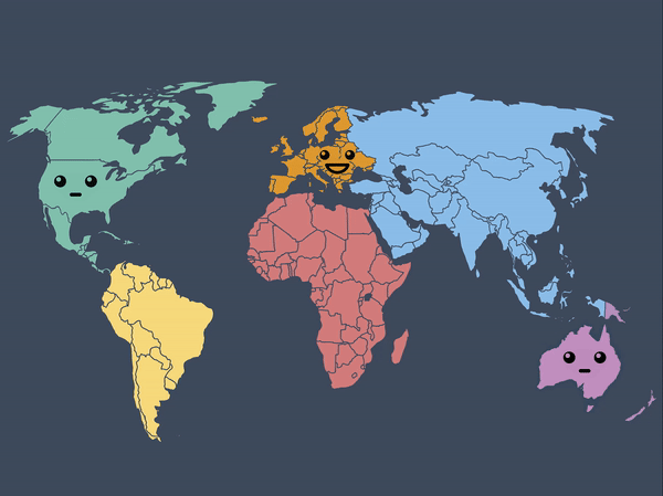 Basically everyone but America.