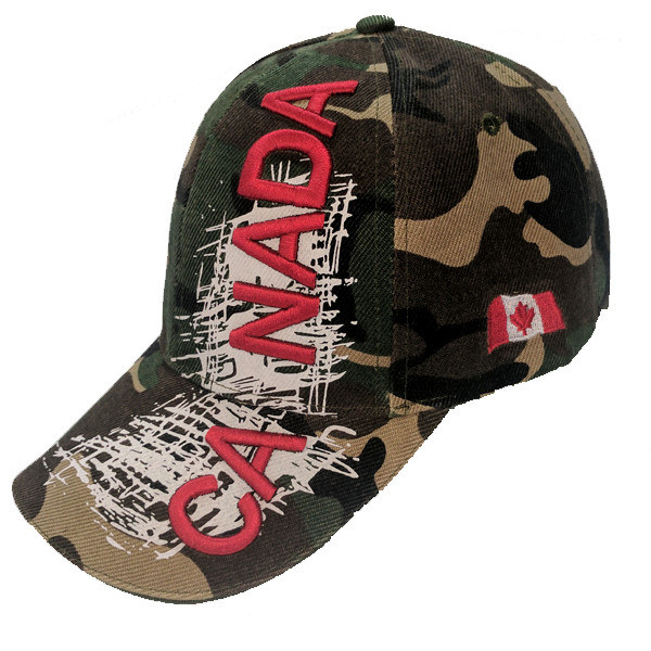 Canada Limited Edition Camo X-Treme Scribble Logo Stitched & Embroidered Baseball Cap