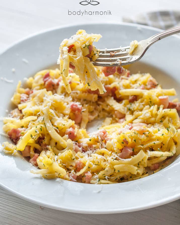 Take a cue from the Romans with this fancy, cream-less Carbonara. In lieu of spaghetti, this recipe calls for spiralized parsnips. Get the recipe.