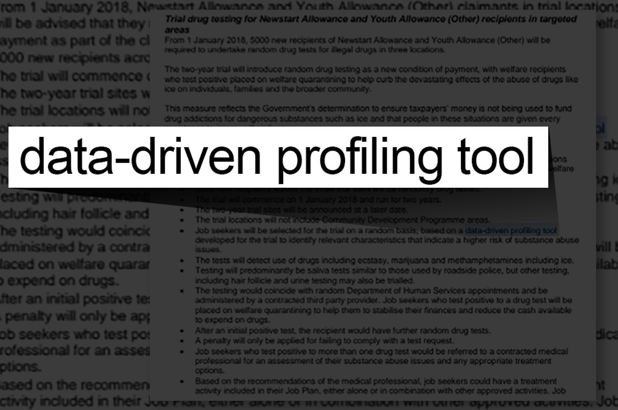 The Government's "Random" Drug Testing Of Centrelink Recipients Is Not So Random