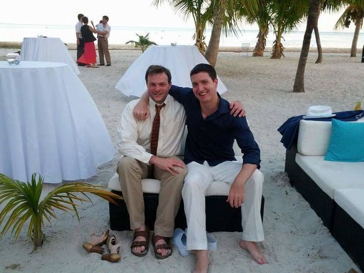 Grant Nelson, left, in an undated photo shared by his family.