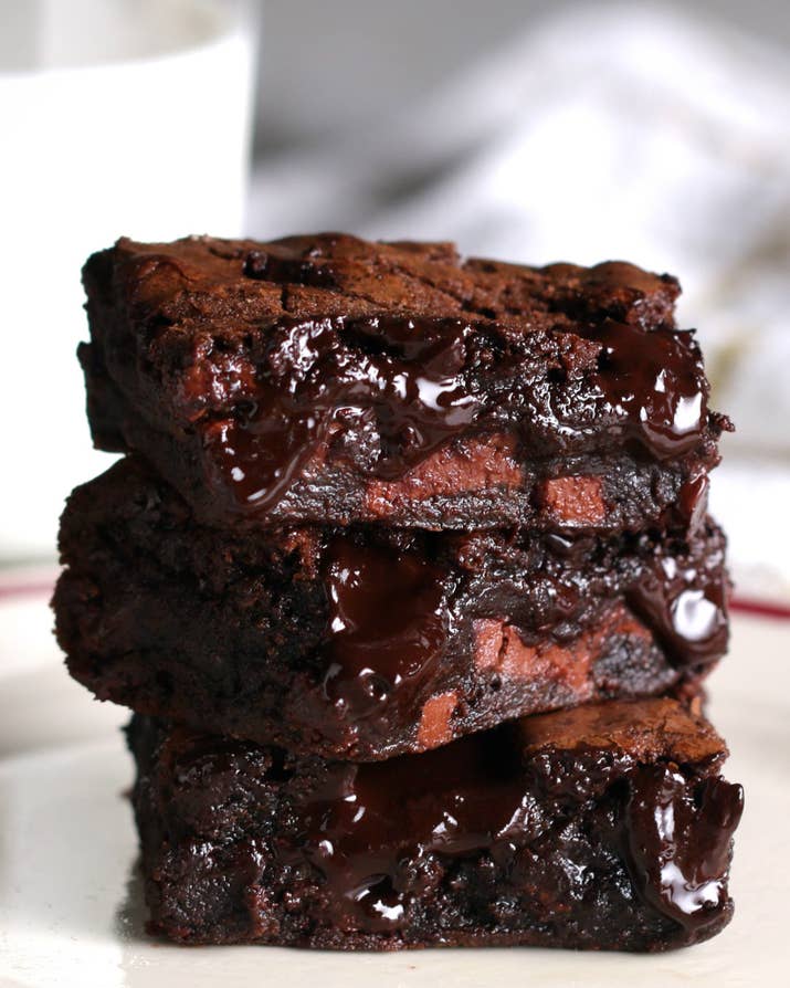 I was actually gonna go with a German Chocolate Cake, but none of the recipes I found quite matched my own preferences (I'll have to set aside the time to bake one and take a picture at some point, I suppose). Hard to beat the appeal of fudgey, chocolate-oozing brownies, though.