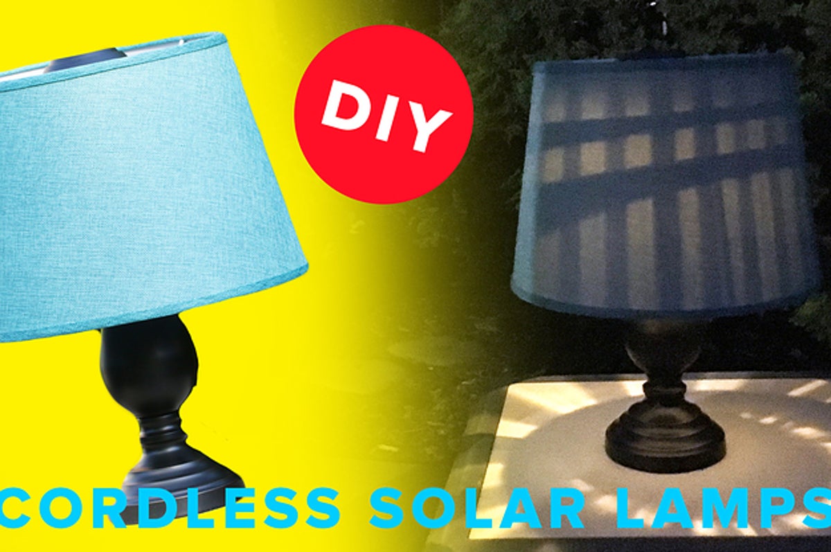 Diy Solar Powered Outdoor Lamp