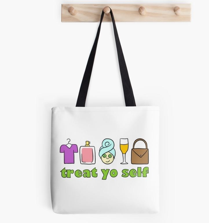 Clothes. Fragrances. Massages. Mimosas. Fine leather goods. The best day of the year. Available at Redbubble.