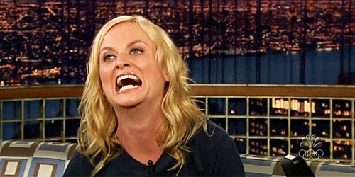 But this Amy Poehler GIF might give you some idea.