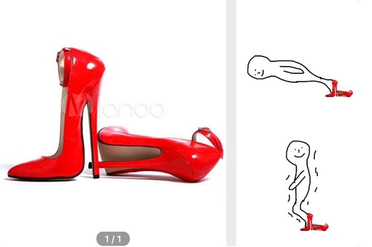 この赤いヒール どうやって履くの ネットで大喜利がはじまる