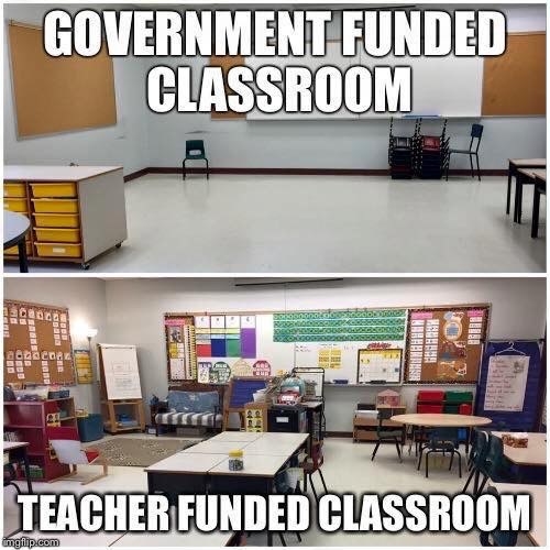 And they end up having to spend what they do earn on things that the school should really supply.