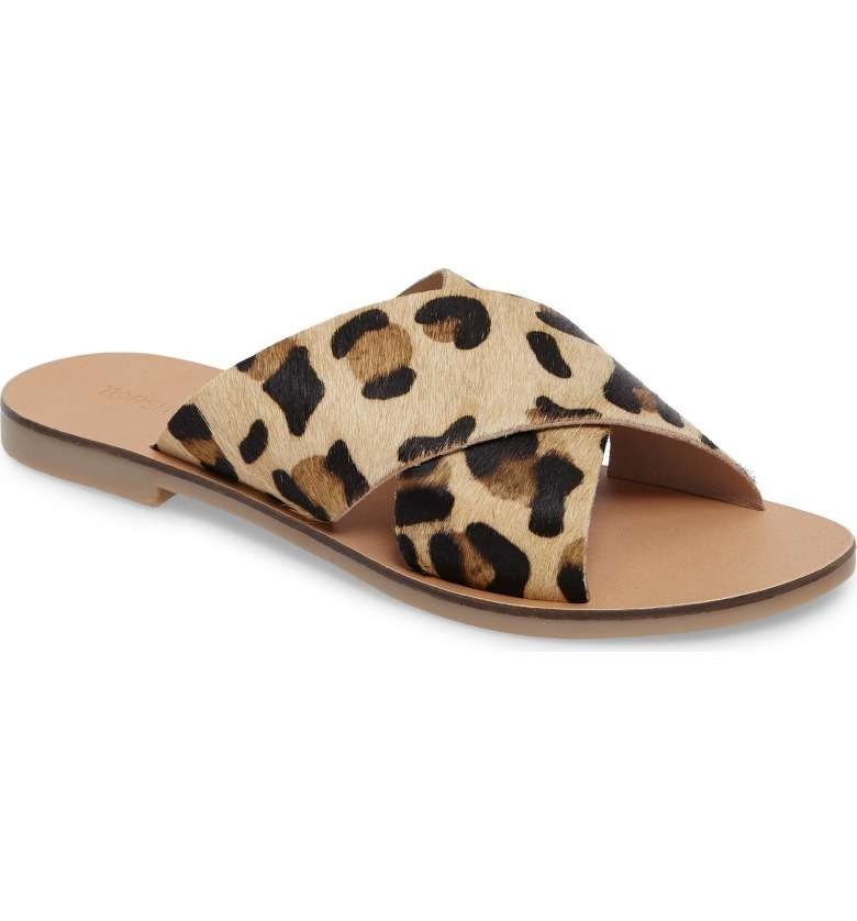 Leopard on sale slides nordstrom