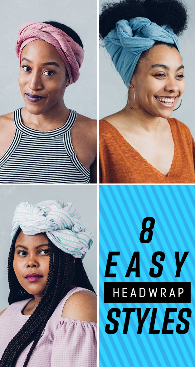 8 Head Wrap Cheat Sheets If You Don't Know How To Tie Them