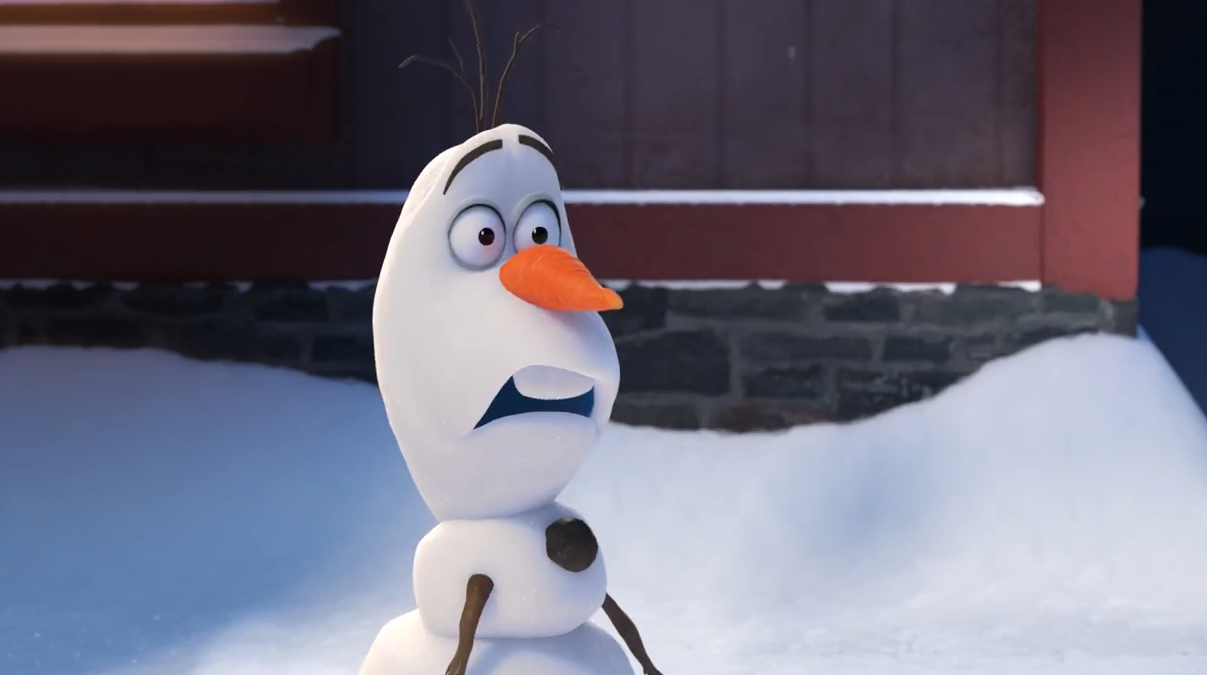 frozen olaf nose bump