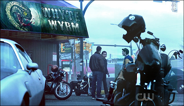 The Southside Serpents hangout spot is filmed at Gabby's in Langley.