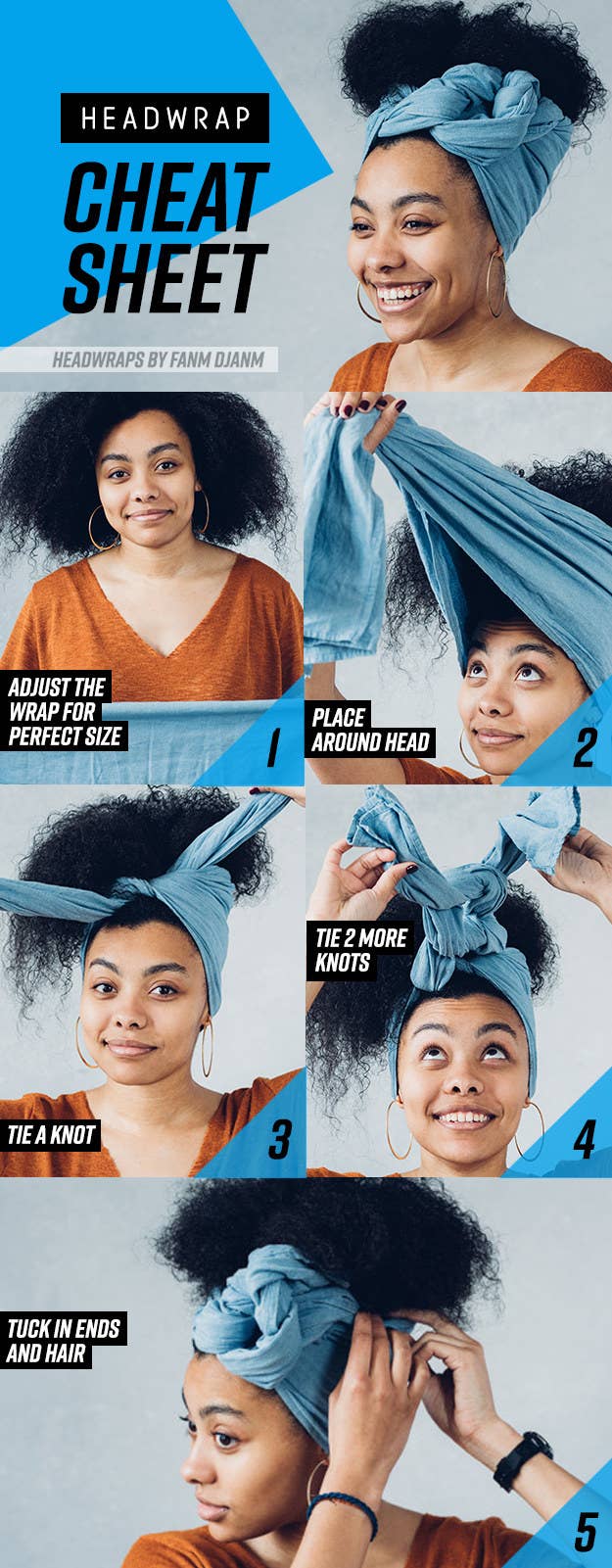 8 Head Wrap Cheat Sheets If You Don T Know How To Tie Them