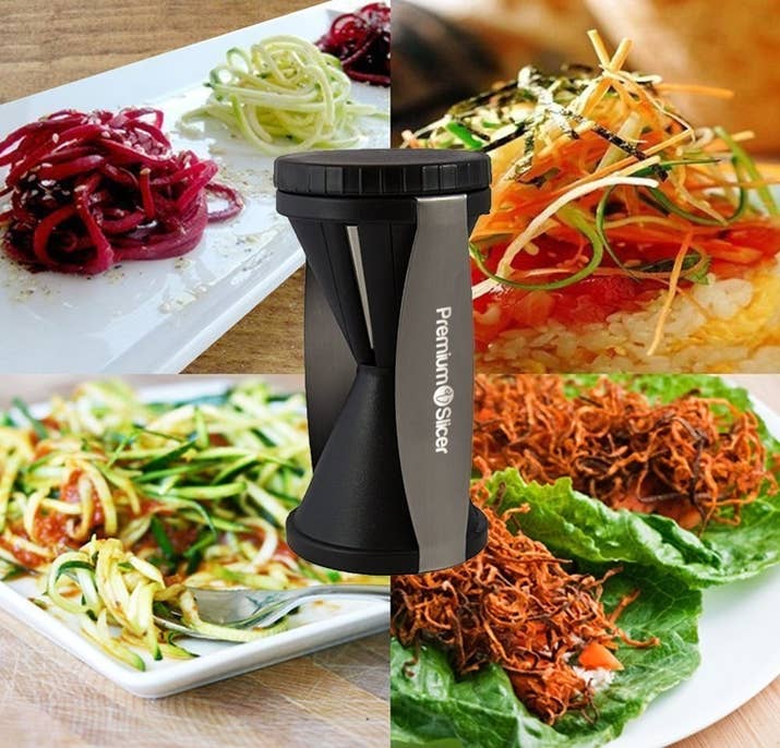 Promising Review: "This Premium Slicer is A-M-A-Z-I-N-G!!! I use it almost every day. There are so many veggies and fruits that work well with this slicer." —SwingHead's WifeGet it on Amazon for $10.97.