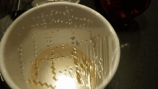 Are fruit flies annoying the livin' daylights out of you? Take a cup, pour in a little apple cider vinegar, cover the cup with saran wrap, and poke a few holes in it: the flies will be all but gone. Get it from Amazon for $9.45.