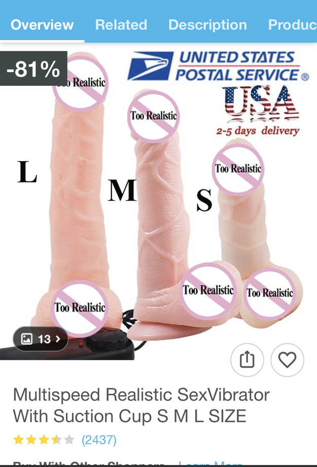 And THESE dildos, which are pretty unremarkable except for the funny Photoshopping on the image.