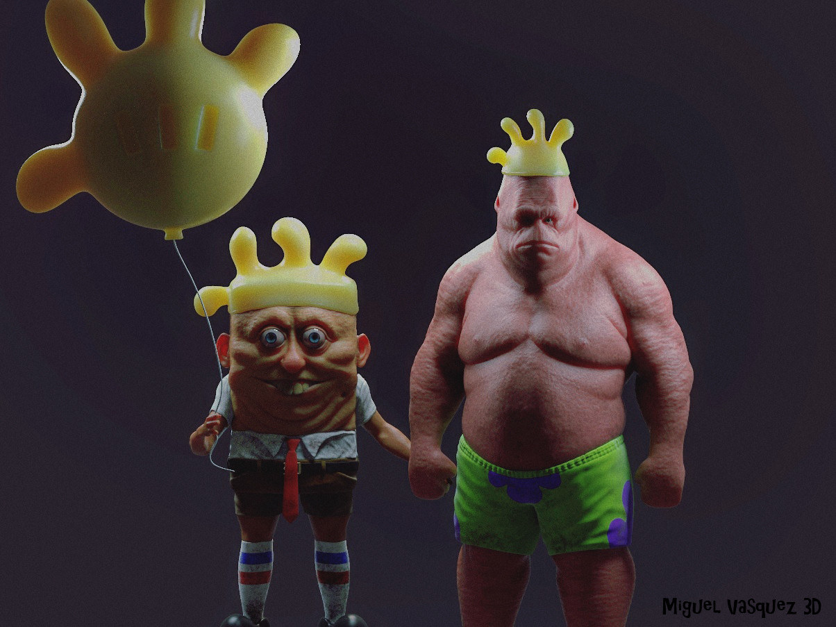 An Artist Drew SpongeBob As A Real-Life Human And I'm Canceling The ...