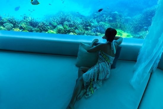 This is one of the ‘relaxing areas’ of the Lime spa.