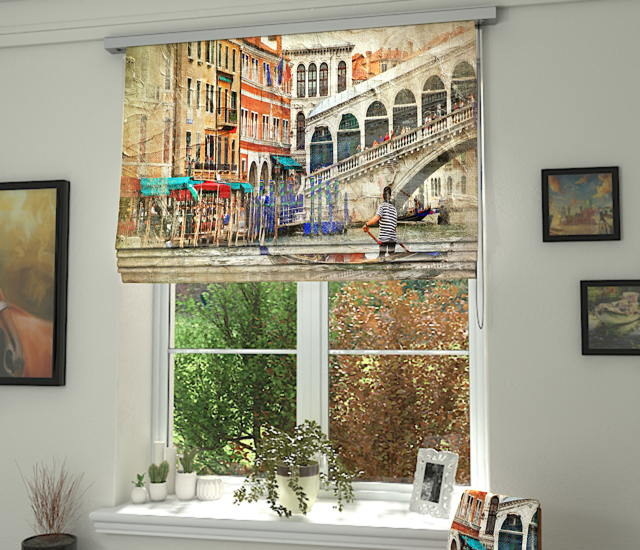 Printed Blinds for Decorative Living Rooms