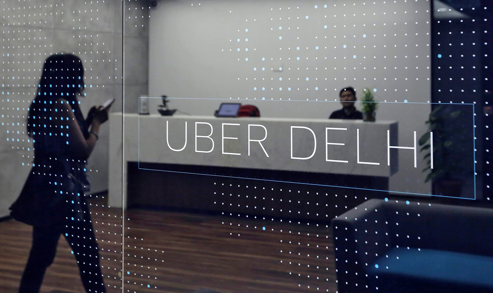 O escritório da Uber em Nova Délhi.