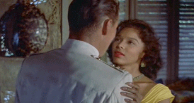 Dorothy Dandridge and John Justin in Island in the Sun.