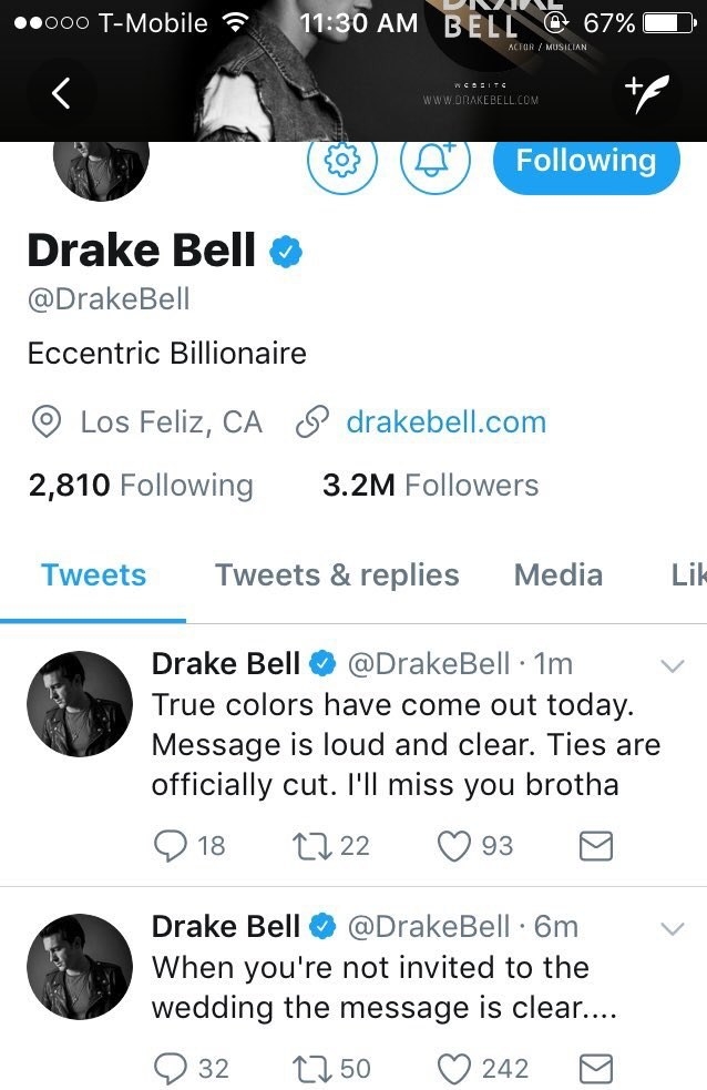 The Drake Bell–Josh Peck Feud Just Keeps Getting Pettier