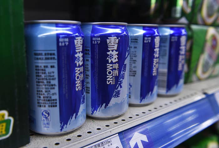 Kinda makes sense, given that China is the world's biggest beer market and Snow sells for about fifty cents a bottle.