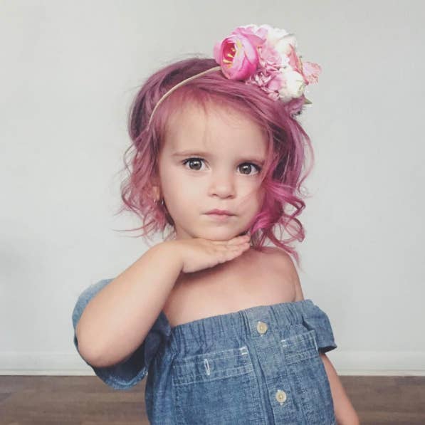 This Mom Dyed Her Toddlers Hair Hot Pink And Were So Here