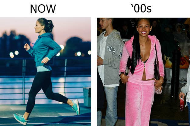 Qué significa ahora: Traje práctico que se usa para hacer ejercicio.Qué significaba a principios de los 2000: Conjunto perfectamente adecuado para una noche de gala.