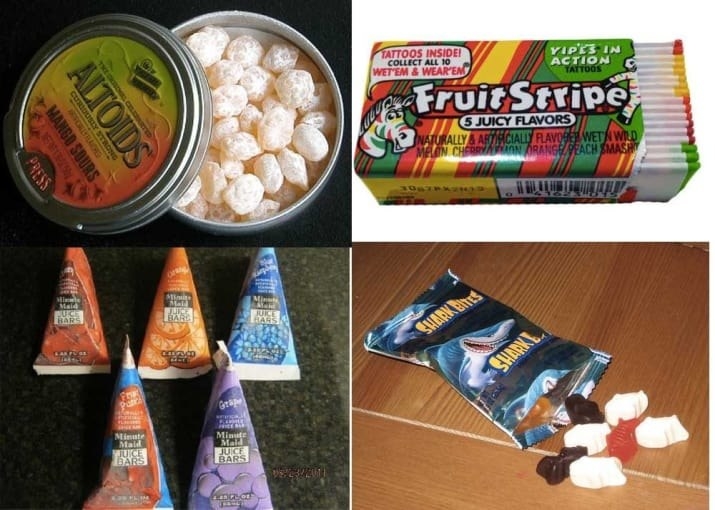 sugary childhood candies