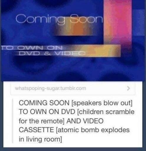 coming soon to own on dvd screen