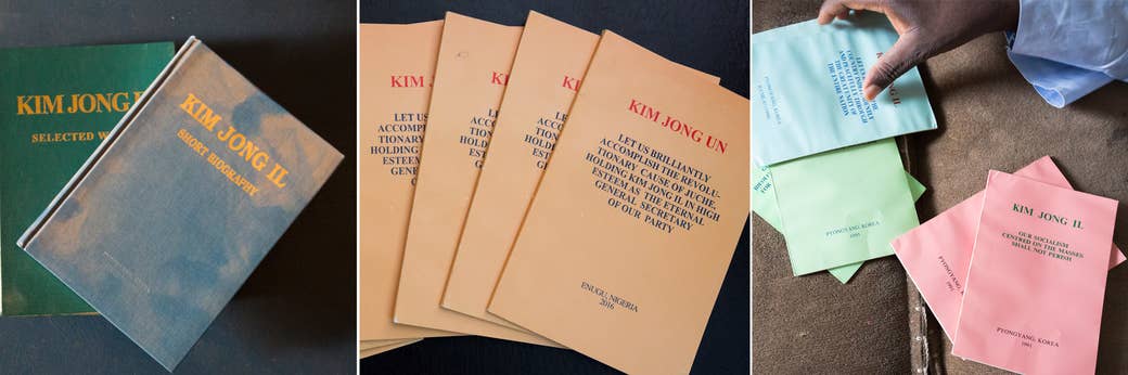 Various pamphlets of North Korean philosophy.