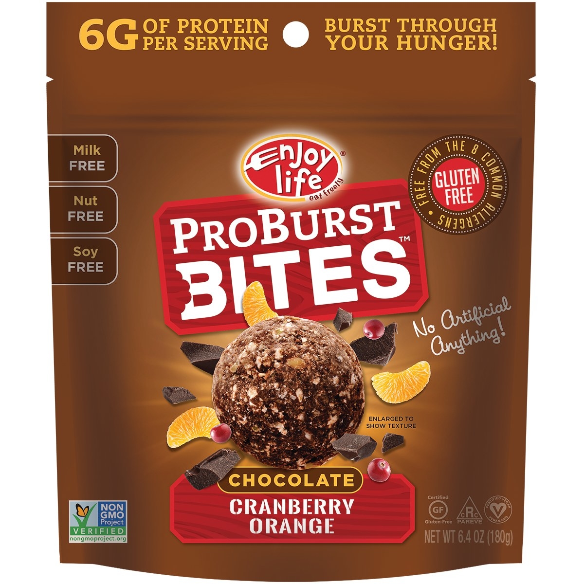 These delicious ProBurst Bites are allergy-friendly and bursting with 6 to 7 grams of tasty plant-based protein that makes for an ideal protein boost. These chocolatey, truffle-like decadent bites are perfect for on-the-go snacking and an afternoon pick-me-up.